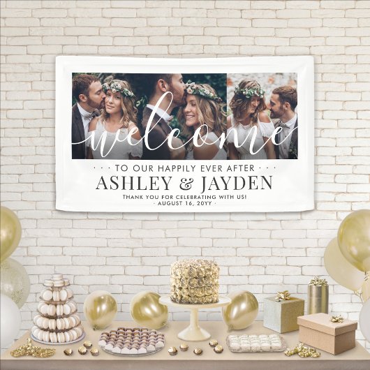 Het Welkome Eenvoudige Manuscript van het huwelijk Spandoek