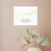 Het welkome Hart van het Manuscript van de Handtek Folie Afdrukken