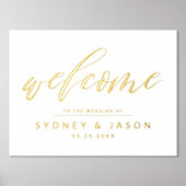 Het Welkome Minimale Moderne Bouw van het Manuscri Folie Afdrukken (Voorkant)