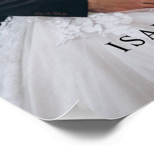 Het Welkome Poster van het huwelijk met Foto (Hoek)