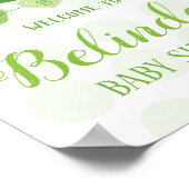 Het welkome Teken Twee Peren in een Baby shower va Poster (Hoek)