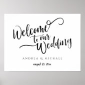 Het Welkome Teken van de bruiloft - het Zwarte Man Poster (Voorkant)