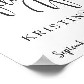 Het welkome Teken van de Weddenschap met Asymmetri Poster (Hoek)