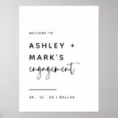 Het Welkome Verloving van Boho Modern van de begro Poster (Voorkant)