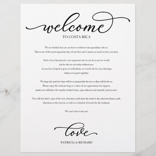 Het Welkomstboek van het Weekend van de bruiloft C (Voorkant)