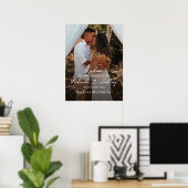 Het welkomstbord van de bruiloft gepersonaliseerd  poster (Thuiskantoor)