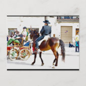 Het welkomstfeest van de paarden briefkaart (Voorkant)