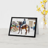 Het welkomstfeest van de paarden kaart (Gele Bloem)