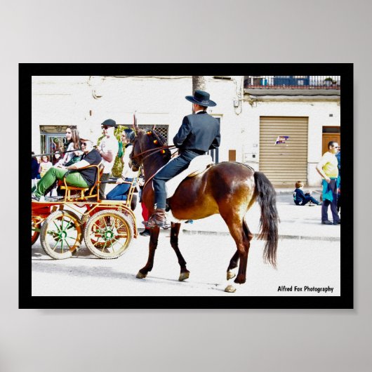 Het welkomstfeest van de paarden poster (Voorkant)