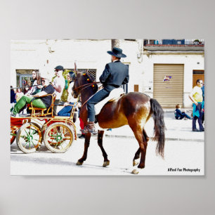 Het welkomstfeest van de paarden poster