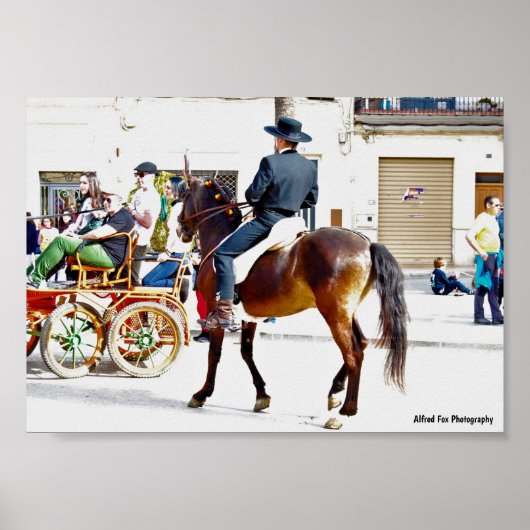 Het welkomstfeest van de paarden poster (Voorkant)