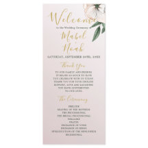 Het welkomstprogramma Magnolia Floral Wedding