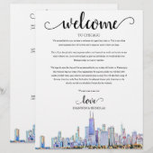 Het Welkomstreisroute van Chicago Wedding Weekend (Voorkant / Achterkant)