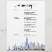 Het Welkomstreisroute van Chicago Wedding Weekend (Achterkant)