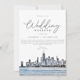 Het Welkomstreisroute van Chicago Wedding Weekend Kaart