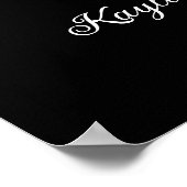 Het welkomstteken 's nachts voor het huwelijk poster (Hoek)