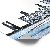 Het Welkomstteken van Chicago Skyline Wedding Poster (Hoek)