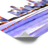 Het Welkomstteken van Chicago Skyline Wedding Poster (Hoek)