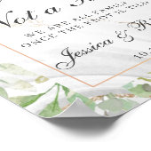 Het Welkomstteken van de bruiloft kiest een Zitpla Poster (Hoek)