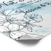 Het Welkomstteken van de bruiloft kiest een Zitpla Poster (Hoek)