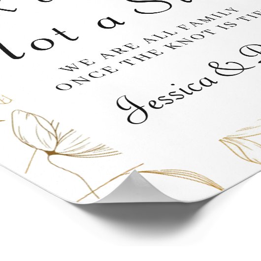 Het Welkomstteken van de bruiloft kiest een Zitpla Poster (Hoek)