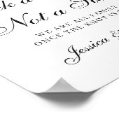 Het Welkomstteken van de bruiloft kiest een Zitpla Poster (Hoek)