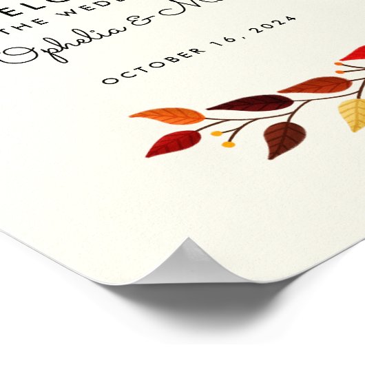 Het Welkomstteken van de herfstbonden van de Tande Poster (Hoek)