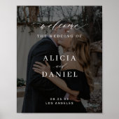 Het welkomstteken van de op maat gemaakte foto-ele poster (Voorkant)