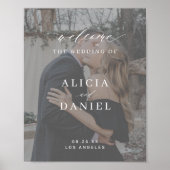 Het welkomstteken van de op maat gemaakte foto-ele poster (Voorkant)