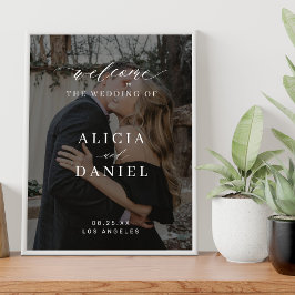 Het welkomstteken van de op maat gemaakte foto-ele poster