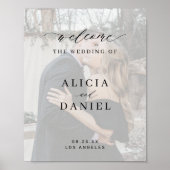 Het welkomstteken van de op maat gemaakte foto-ele poster (Voorkant)