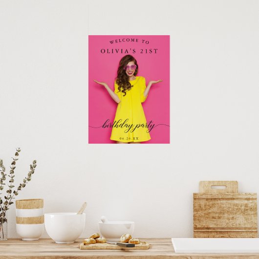 Het Welkomstteken van de Partij van de geboorte Po Poster (Keuken)