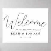 Het Welkomstteken van de Partij van de Overeenkoms Poster (Voorkant)