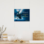 Het welkomstteken van de Poolse Express Pajama op Poster (Keuken)