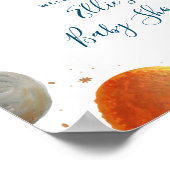 Het welkomstteken van het Baby shower geschilderde Poster (Hoek)