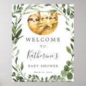 Het Welkomstteken van het Baby shower van de Kloon Poster (Voorkant)