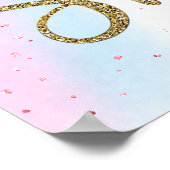 Het Welkomstteken van het Baby shower van de Regen Poster (Hoek)