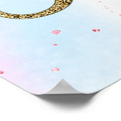 Het Welkomstteken van het Baby shower van de Regen Poster (Hoek)