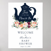 Het Welkomstteken van het Baby shower van de Tijd  Poster (Voorkant)