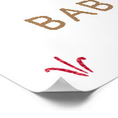 Het Welkomstteken van het Baby shower van de Water Poster (Hoek)