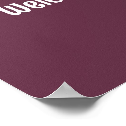 Het welkomstteken van het Bouw van het Bouw van de Poster (Hoek)