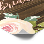 Het Welkomstteken van het Rustige Roos Vrijgezelle Poster (Hoek)