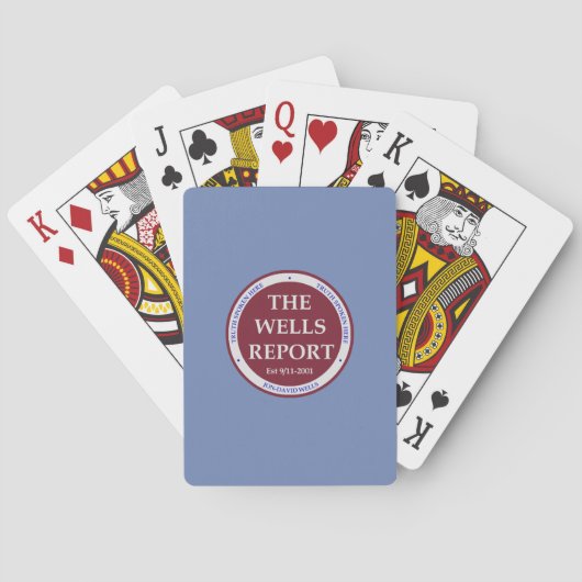 Het Wells Report Deck of Cards Pokerkaarten (Achterkant)