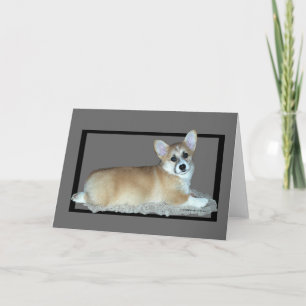 Het Welse Puppy Corgi van Pembroke Kaart