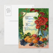 Het wensen van Bedankt Feestdagenkaart (Voorkant / Achterkant)