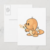 Het wensen van oranje Kacheek Briefkaart (Voorkant / Achterkant)