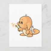 Het wensen van oranje Kacheek Briefkaart (Voorkant)