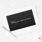 HET WENSEN VAN U DE SCHERM VAN DREAMS GOODNIGHT EX RECHTHOEKIGE STICKER (Envelop)