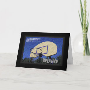 Het wenskaart "aan:moedigen-gelooft" 5x7 w/plain kaart
