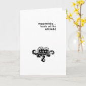 Het wenskaart "Amoebe " van het Experiment Kaart (Gele Bloem)